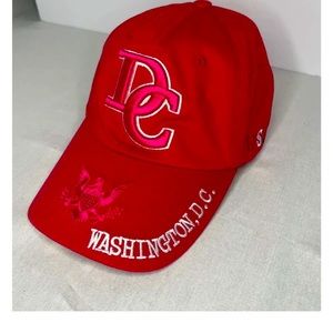 Washington, DC USA Hot Pink baseball cap American Eagle embroidered. Adjustable